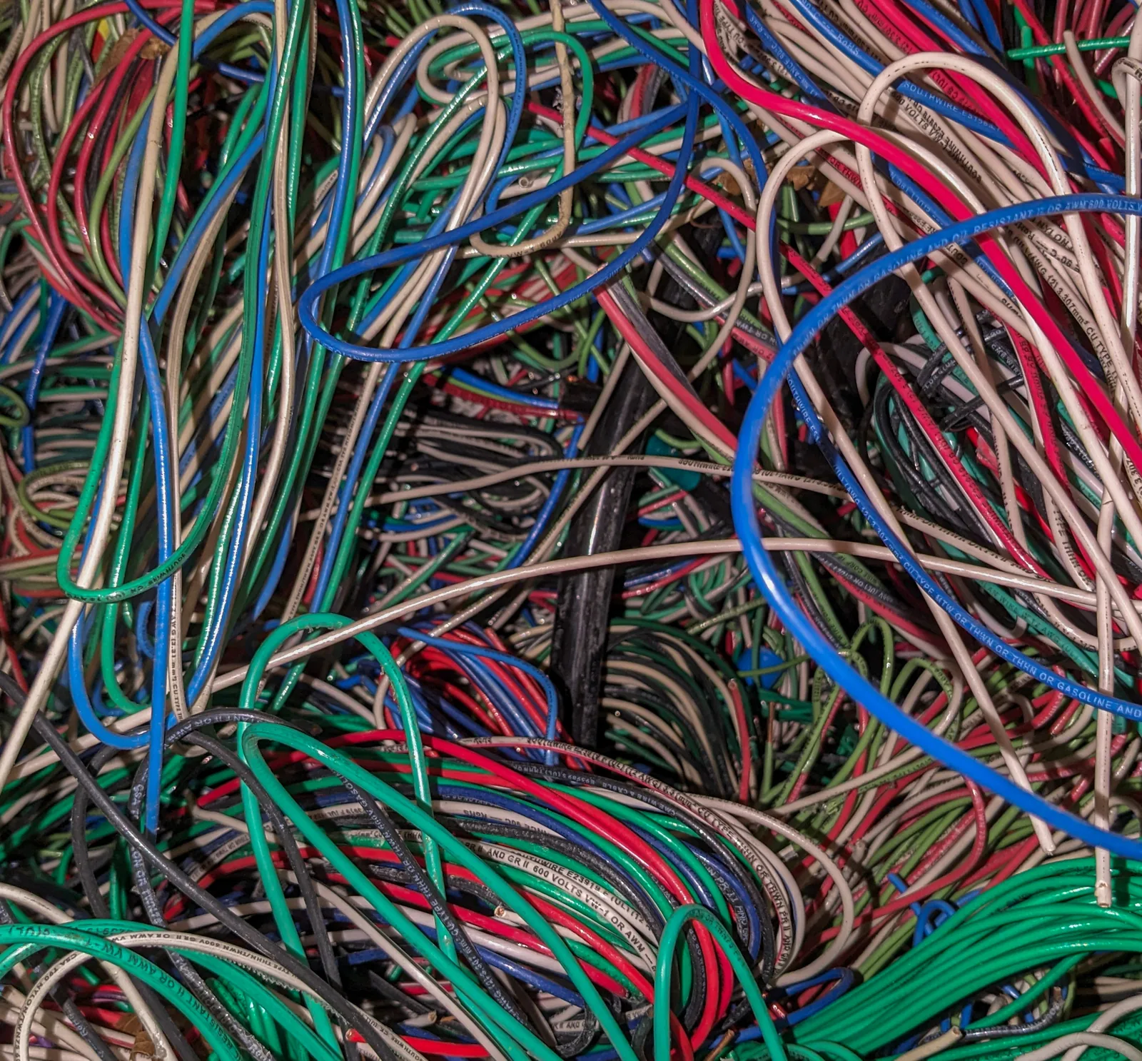 Wire Insulated #1  THHN 75% scrap metal example - Image 1 of 2