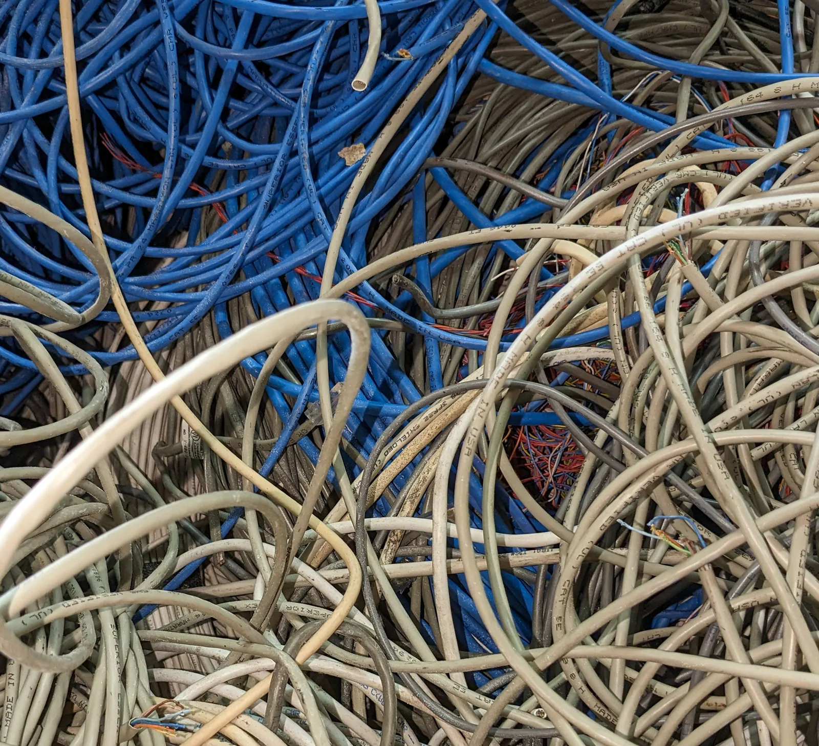 Wire Cat 5/6 Communication  scrap metal example - Image 2 of 2